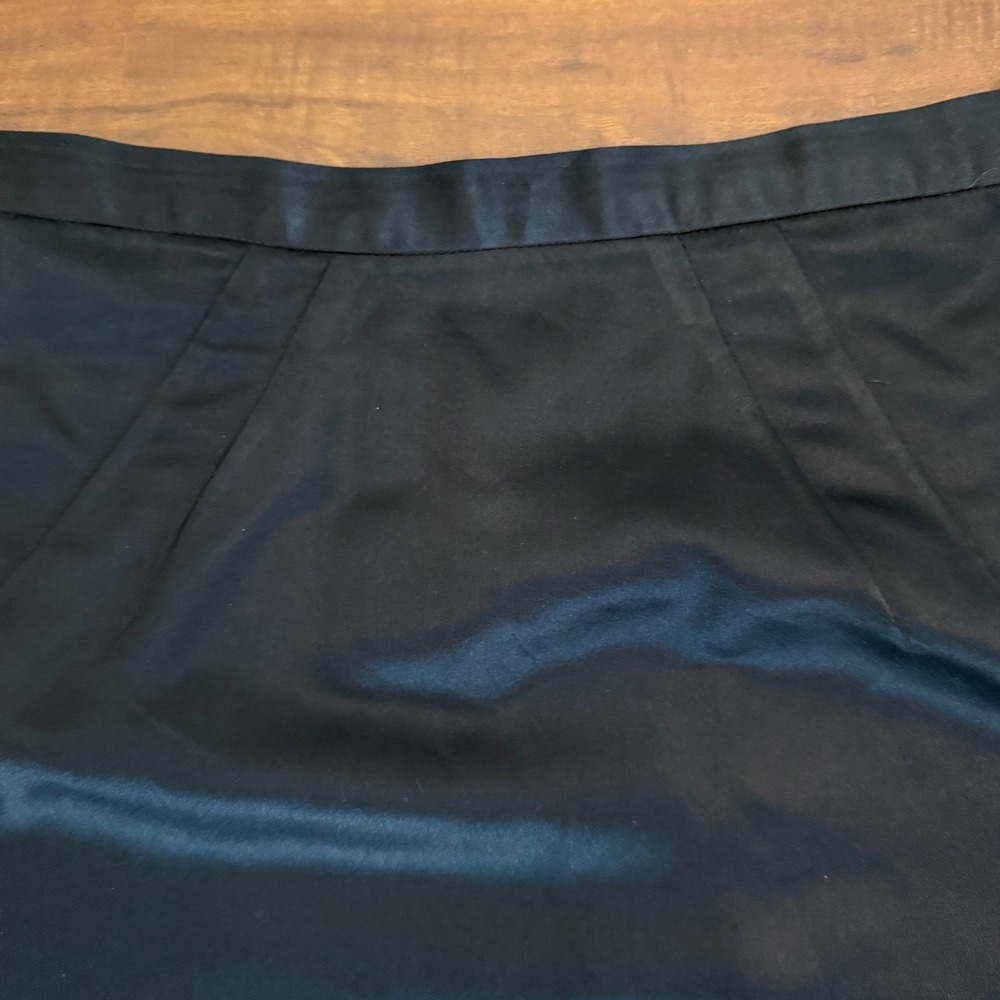 Vintage 60s 70s Nelly de Grab Black Maxi Skirt ILGWU Union Made Size 14 27 Waist - Picture 5 of 14